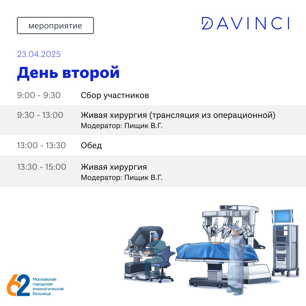 Программа мастеркласса по малоинвазивной торакальной хирургии